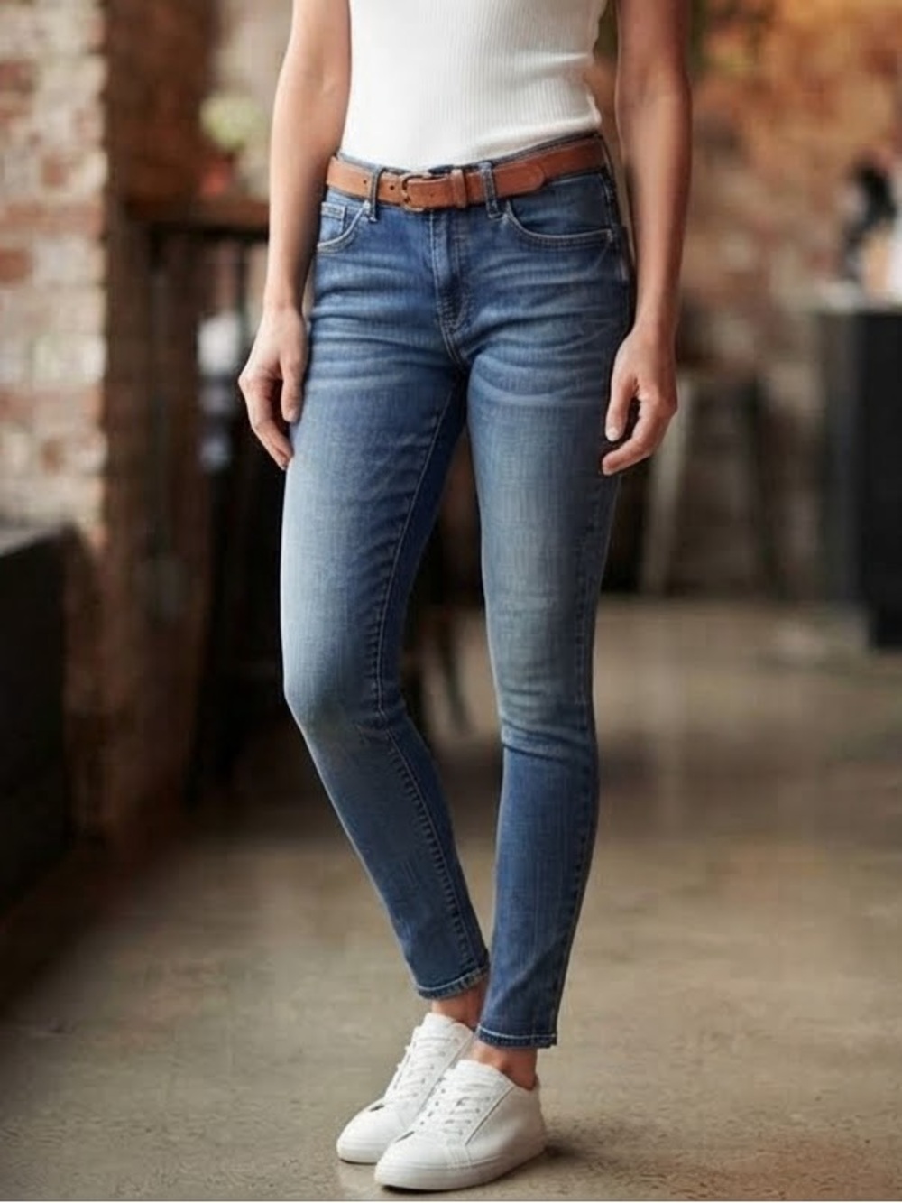 Express ReRock Denim Jean Leggings 8